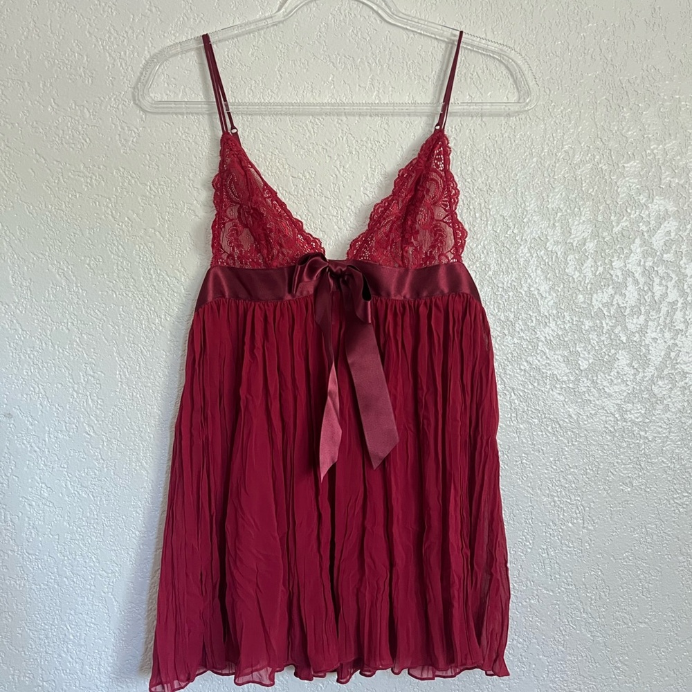 Victoria's Secret Deep Red babydoll sz. S